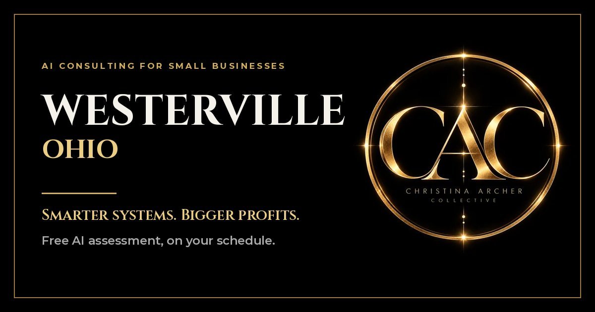 AI consulting for small businesses in Westerville, Ohio from Christina Archer Collective